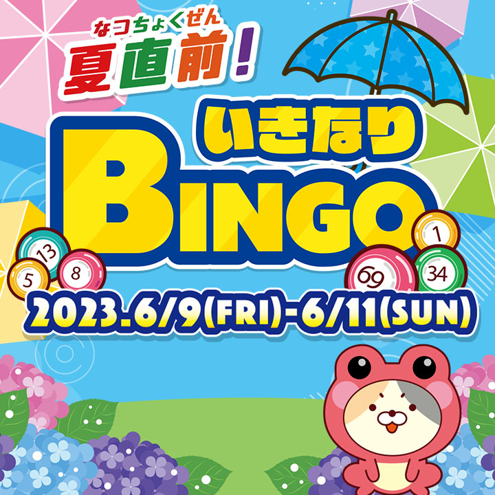 夏直前！いきなりビンゴ